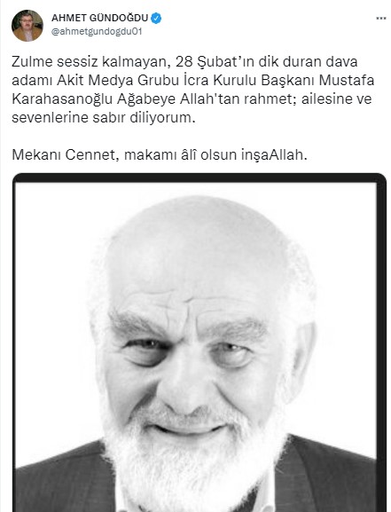 Foto - Allah hepinizden razı olsun! Mustafa Karahasanoğlu ağabey unutulmadı