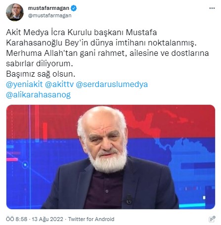 Foto - Allah hepinizden razı olsun! Mustafa Karahasanoğlu ağabey unutulmadı