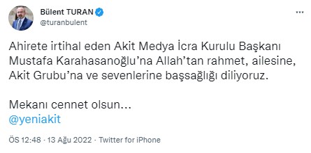 Foto - Allah hepinizden razı olsun! Mustafa Karahasanoğlu ağabey unutulmadı