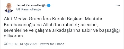Foto - Allah hepinizden razı olsun! Mustafa Karahasanoğlu ağabey unutulmadı