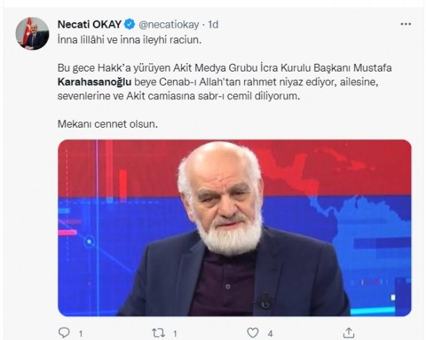 Foto - Allah hepinizden razı olsun! Mustafa Karahasanoğlu ağabey unutulmadı