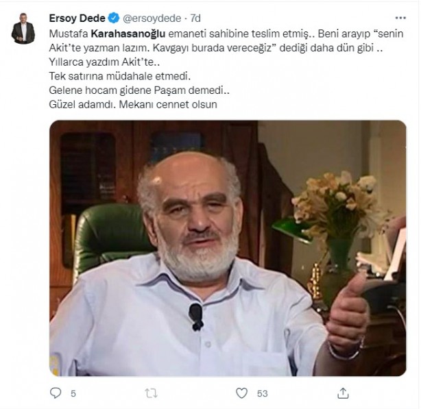 Foto - Allah hepinizden razı olsun! Mustafa Karahasanoğlu ağabey unutulmadı