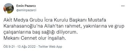 Foto - Allah hepinizden razı olsun! Mustafa Karahasanoğlu ağabey unutulmadı