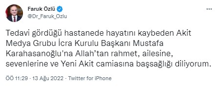 Foto - Allah hepinizden razı olsun! Mustafa Karahasanoğlu ağabey unutulmadı