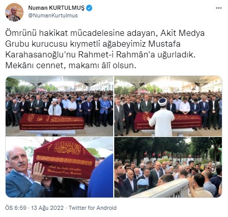 Foto - Allah hepinizden razı olsun! Mustafa Karahasanoğlu ağabey unutulmadı
