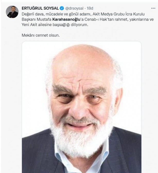 Foto - Allah hepinizden razı olsun! Mustafa Karahasanoğlu ağabey unutulmadı