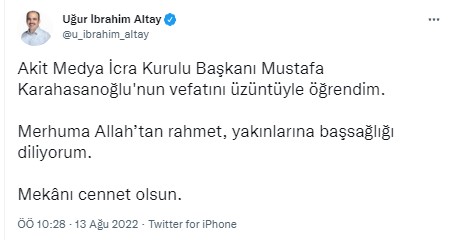 Foto - Allah hepinizden razı olsun! Mustafa Karahasanoğlu ağabey unutulmadı