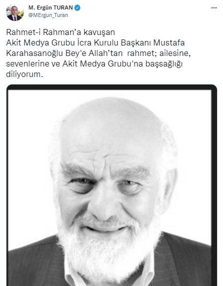 Foto - Allah hepinizden razı olsun! Mustafa Karahasanoğlu ağabey unutulmadı