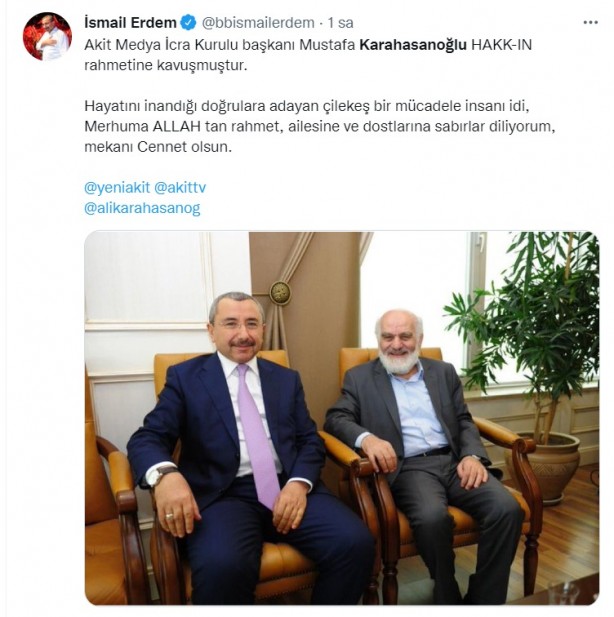 Foto - Allah hepinizden razı olsun! Mustafa Karahasanoğlu ağabey unutulmadı