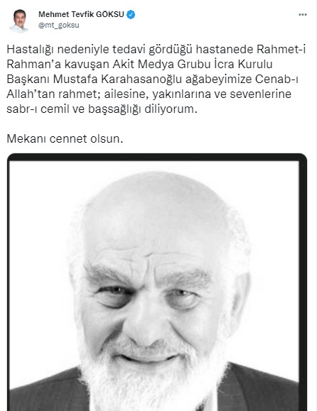 Foto - Allah hepinizden razı olsun! Mustafa Karahasanoğlu ağabey unutulmadı