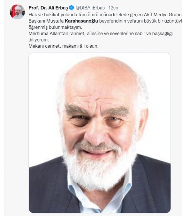 Foto - Allah hepinizden razı olsun! Mustafa Karahasanoğlu ağabey unutulmadı