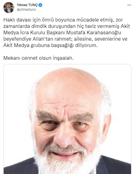 Foto - Allah hepinizden razı olsun! Mustafa Karahasanoğlu ağabey unutulmadı