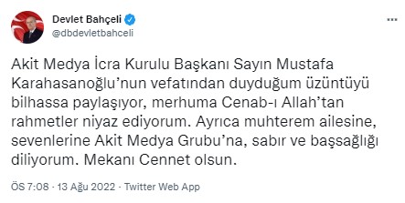 Foto - Allah hepinizden razı olsun! Mustafa Karahasanoğlu ağabey unutulmadı
