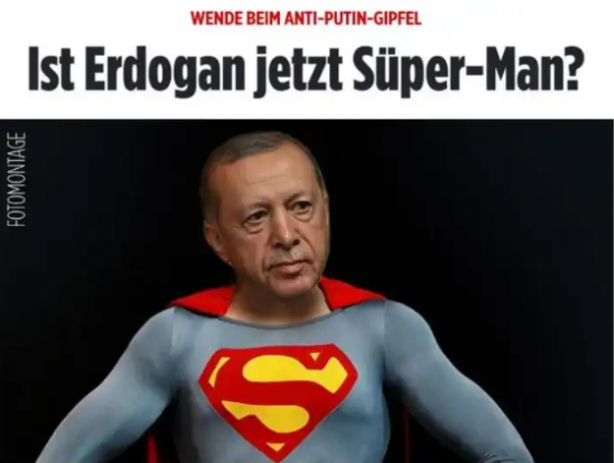 Foto - Alman gazetesi Superman'e benzetti
