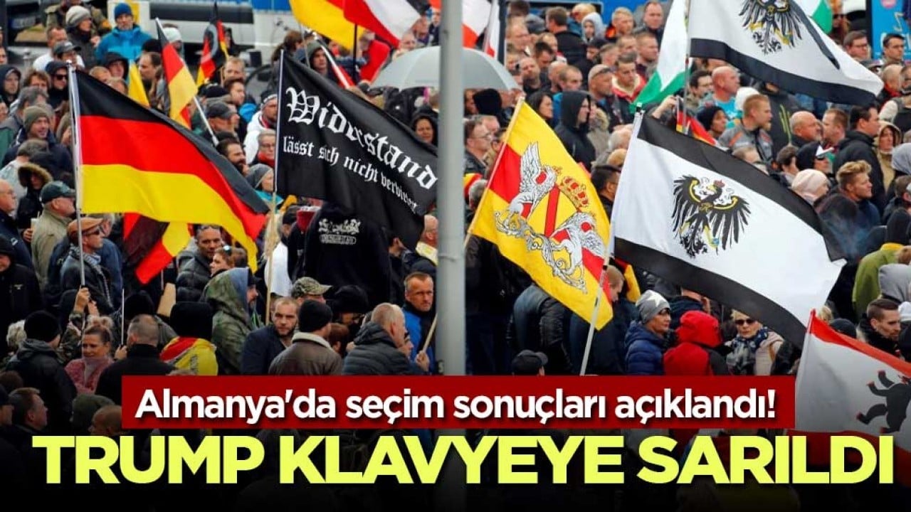 Almanya'da seçim sonuçları açıklandı! Trump klavyeye sarıldı