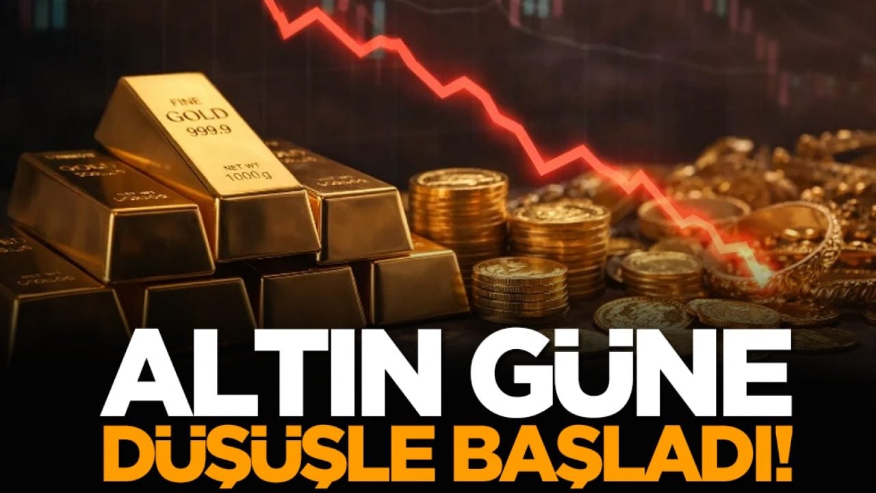 Altın güne düşüşle başladı!