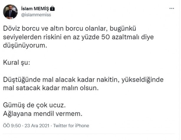 Foto - Altın ve doların çökeceğini bilmişti! İslam Memiş’ten yeni uyarı