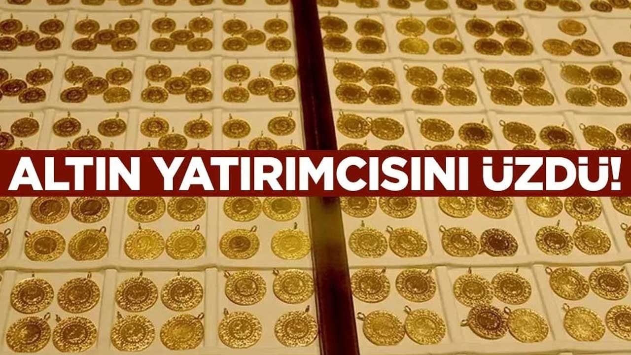 Altın yatırımcısını üzdü!