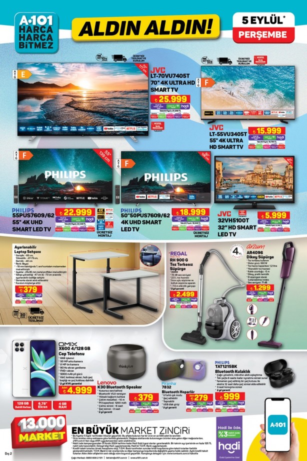 Foto - Aman dikkat 5 Eylül’de başlıyor! A101’de teknolojik ürün fırtınası