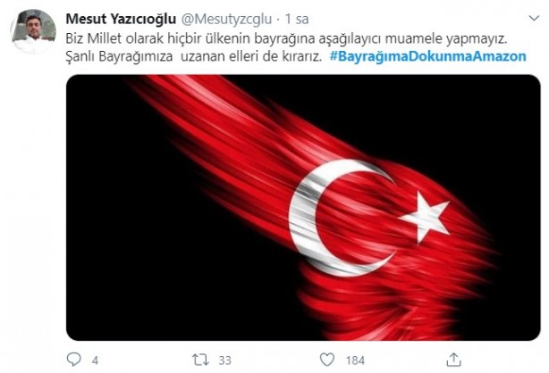 Foto - Amazon'dan Türk Bayrağı'na skandal hakaret!