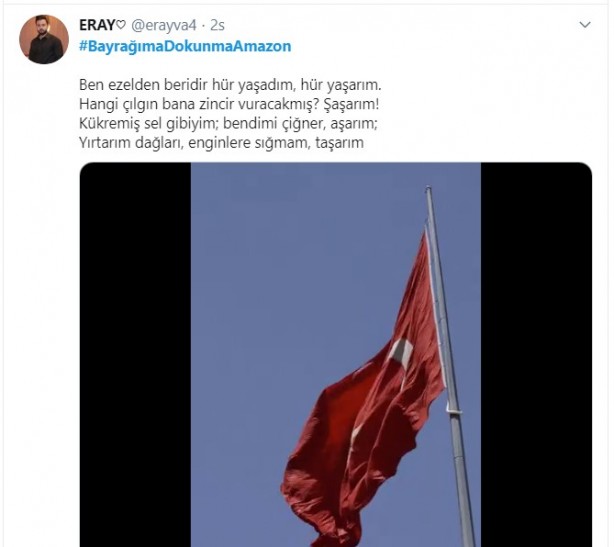 Foto - Amazon'dan Türk Bayrağı'na skandal hakaret!