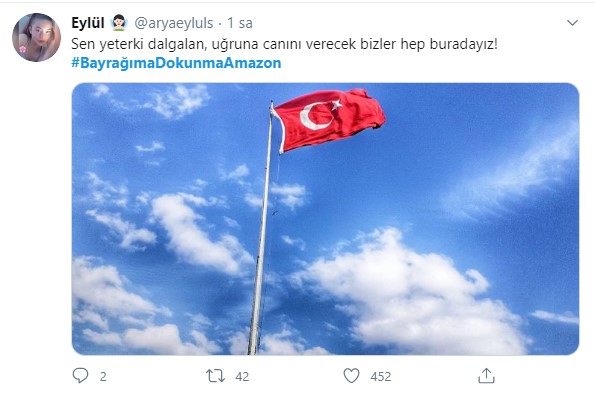 Foto - Amazon'dan Türk Bayrağı'na skandal hakaret!