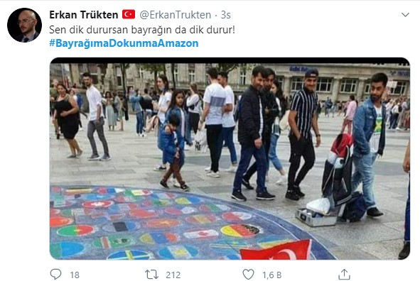 Foto - Amazon'dan Türk Bayrağı'na skandal hakaret!