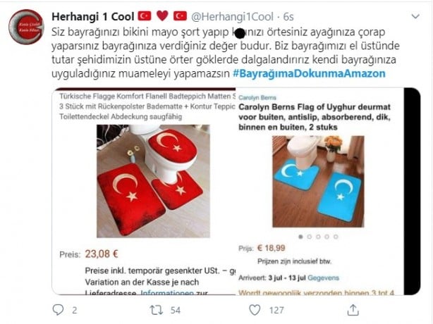 Foto - Amazon'dan Türk Bayrağı'na skandal hakaret!