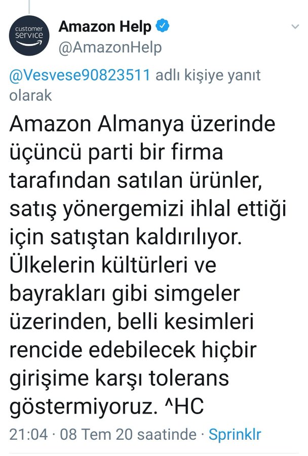 Foto - Amazon'dan Türk Bayrağı'na skandal hakaret!