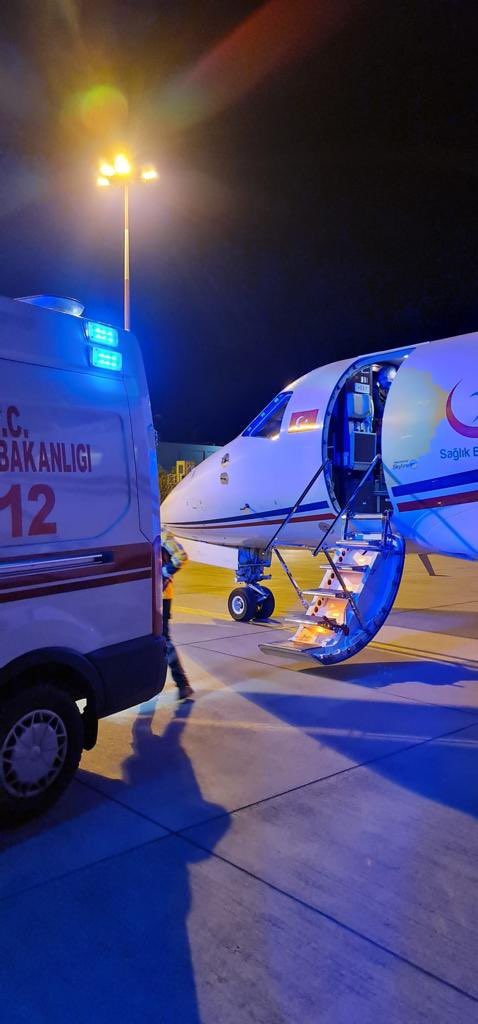 Ambulans uçak bu kez Jiyan bebek için havalandı