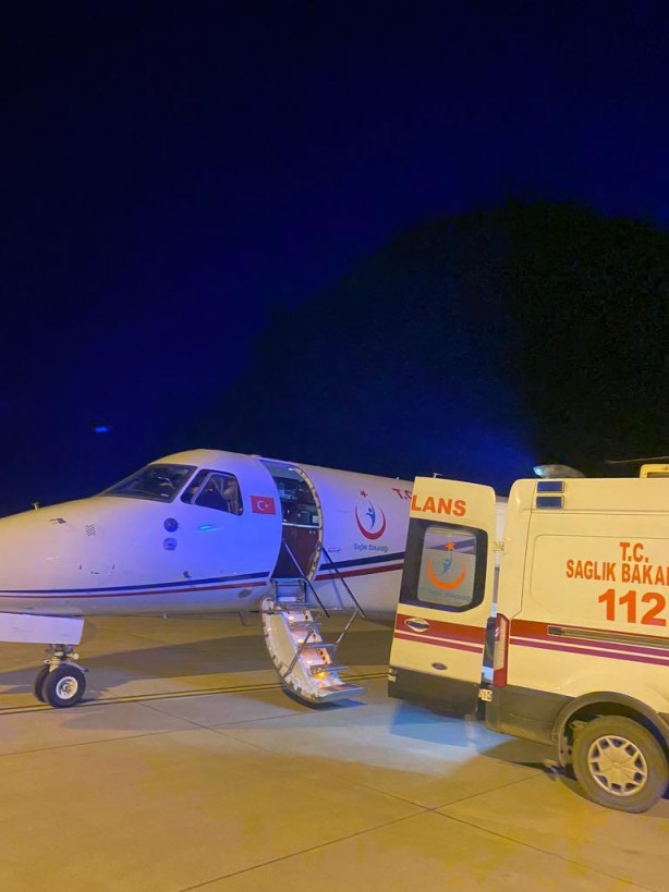 Foto - Ambulans uçak bu kez Jiyan bebek için havalandı