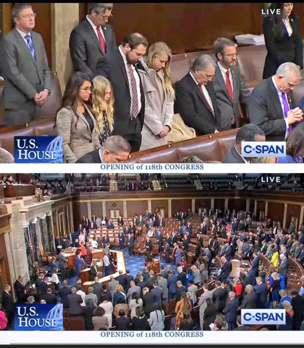 Foto - Amerika’da ‘Laiklik’ elden gitti! Mecliste dua ettiler ve hep birlikte AMİN dediler