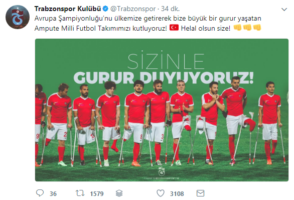 Foto - Ampute Futbol Milli Takımı'na tebrik yağdı