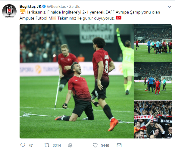 Foto - Ampute Futbol Milli Takımı'na tebrik yağdı