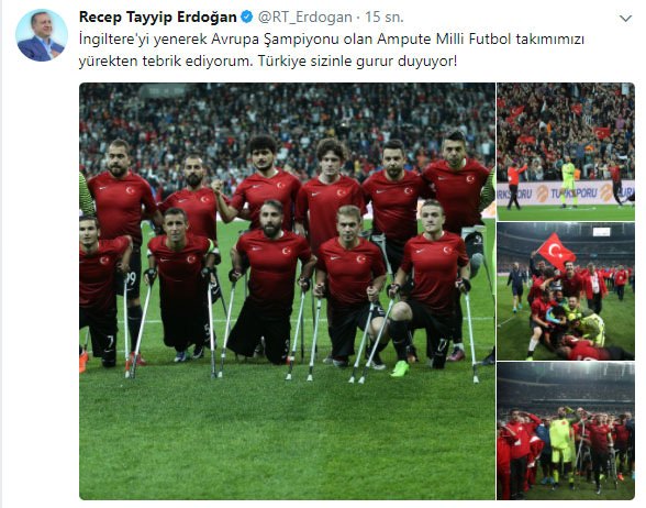 Foto - Ampute Futbol Milli Takımı'na tebrik yağdı