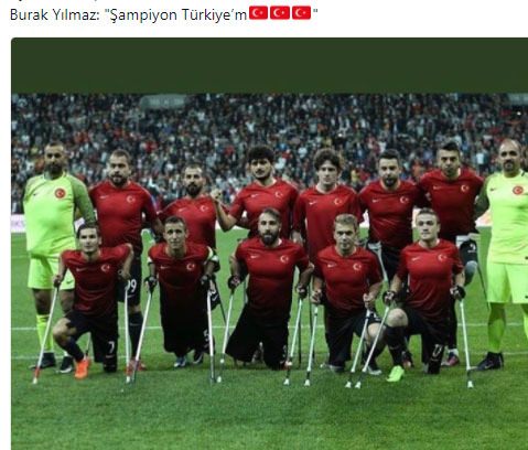Foto - Ampute Futbol Milli Takımı'na tebrik yağdı