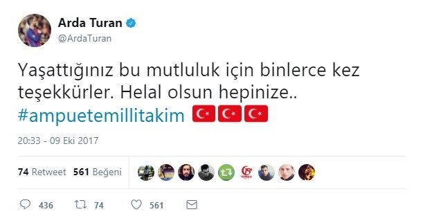 Foto - Ampute Futbol Milli Takımı'na tebrik yağdı