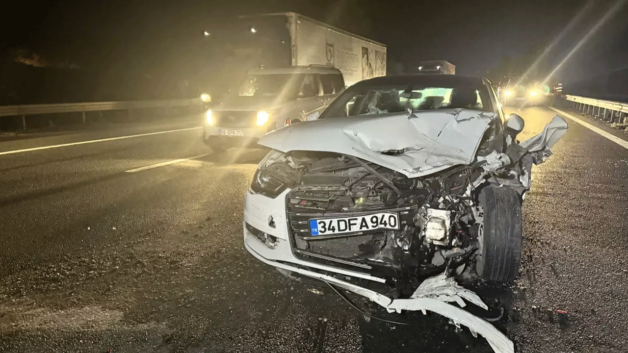 Anadolu Otoyolu'nda kaza! Yaralılar var