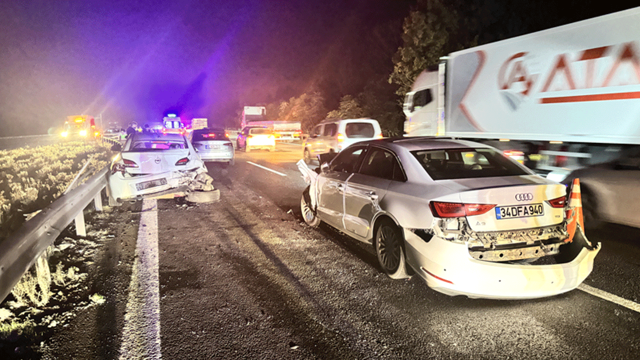 Foto - Anadolu Otoyolu'nda kaza! Yaralılar var