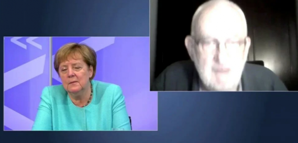 Foto - Angela Merkel canlı yayında uyuya kaldı