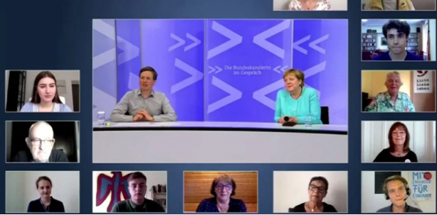 Foto - Angela Merkel canlı yayında uyuya kaldı