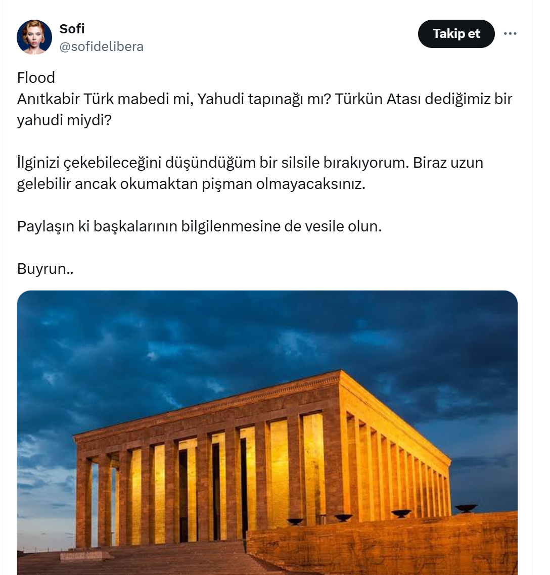 Foto - Anıtkabir Türk mabedi mi, Yahudi tapınağı mı? Kullanıcı sosyal medyayı karıştırdı