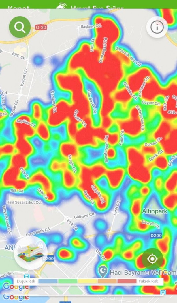 Foto - Ankara koronavirüs güncel risk haritası