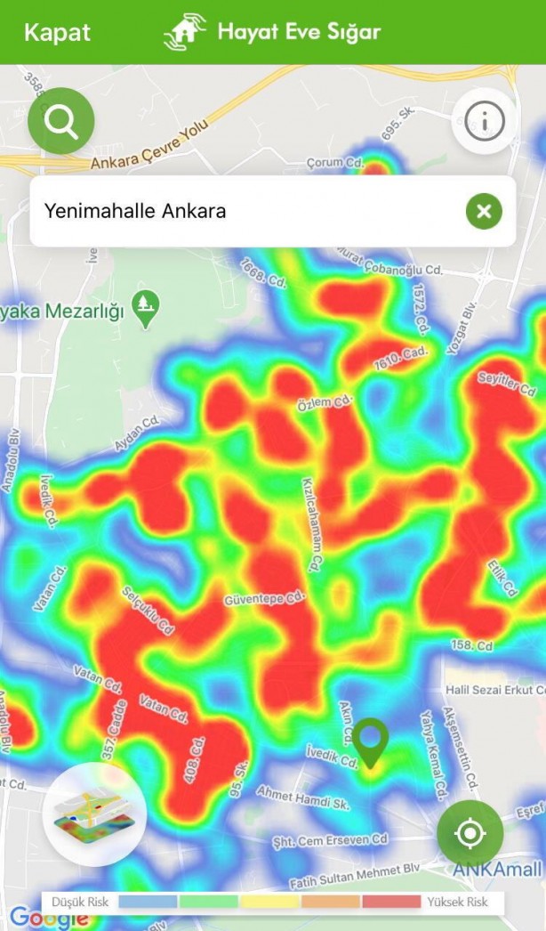 Foto - Ankara koronavirüs güncel risk haritası
