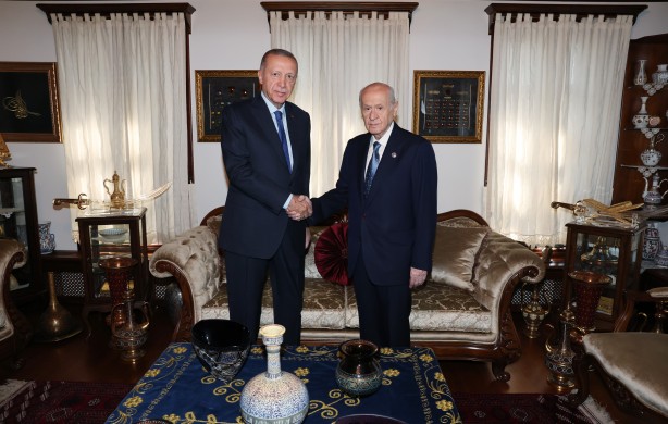 Foto - Ankara'da Cumhur İttifakı zirvesi! Cumhurbaşkanı Erdoğan ile Bahçeli'nin görüşmesi sona erdi