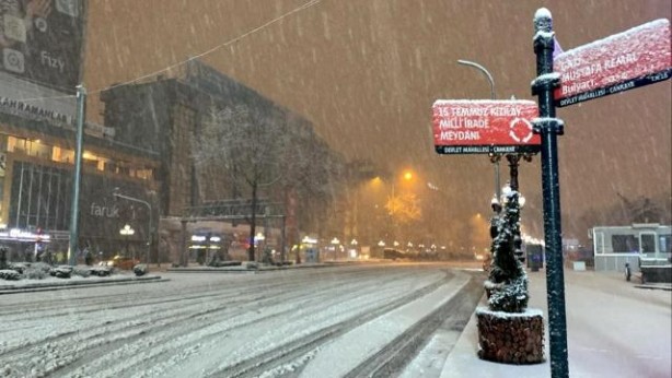 Foto - Ankara'da kar yağışı etkili oldu
