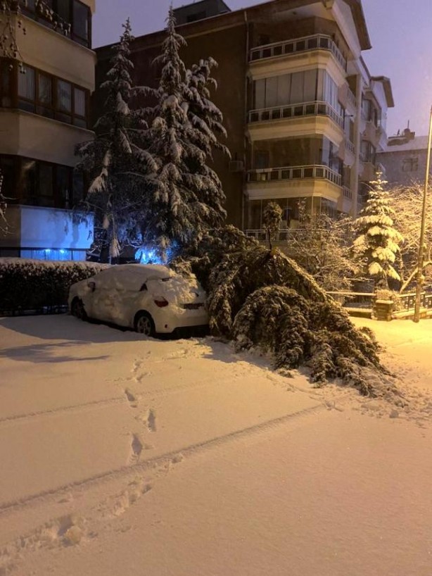 Foto - Ankara'da kar yağışı etkili oldu