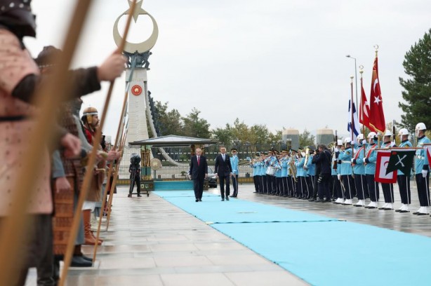 Foto - Ankara'da önemli misafir! Cumhurbaşkanı Erdoğan resmi törenle karşıladı