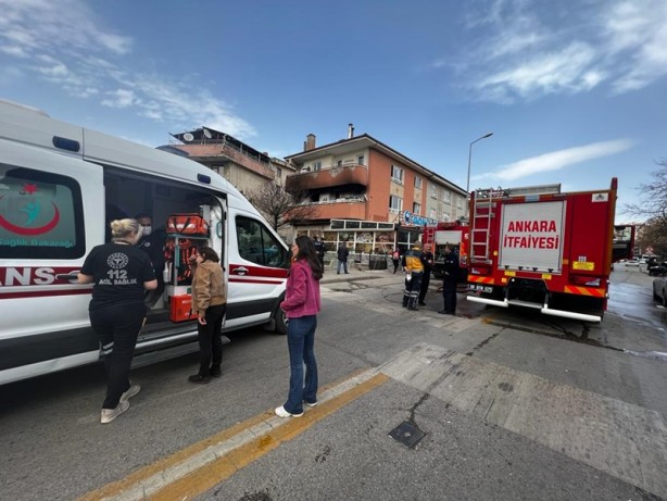 Foto - Ankara'da yangın! 3 kişi dumandan etkilendi