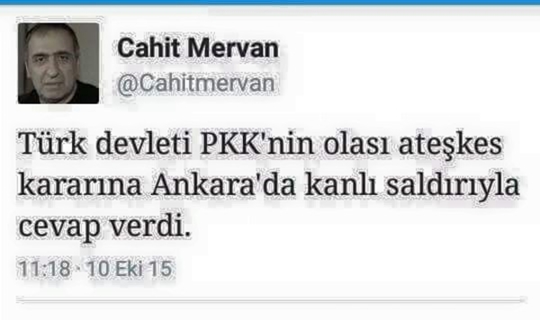 Foto - Ankara'daki patlamayla ilgili skandal tweetler!